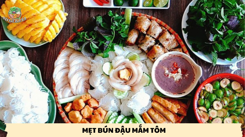 mẹt bún đậu mắm tôm