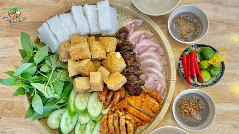 mẹt bún đậu mắm tôm