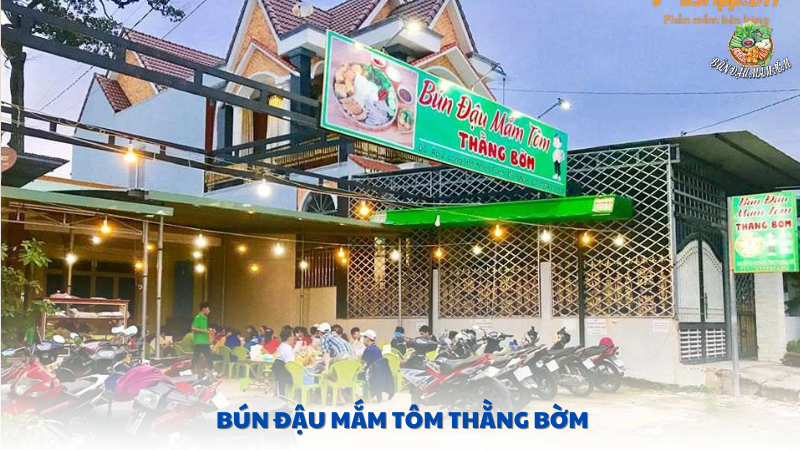 bún đậu mắm tôm thằng bờm